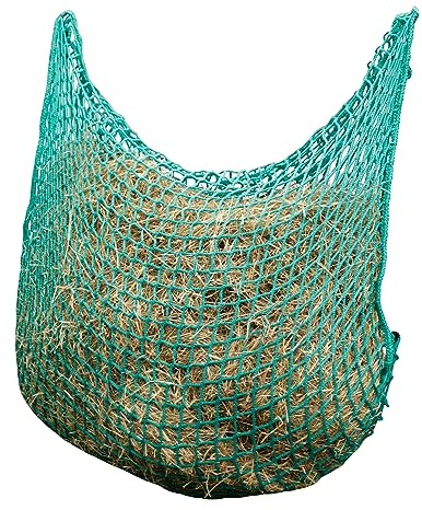 Kerbl Red para heno FlexiStrong, Saco para heno, Verde, Polipropileno, 150x100cm, Volumen Aprox. 10kg, Ancho de Malla 4,5x4,cm, fácil de Rellenar, Caballos, Ponis | Verde, 150 × 100 cm, aprox. 10 kg de capacidad, polipropileno, malla de 4,5 × 4,5 cm