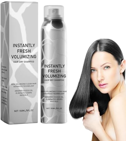 Halo-Vida instantáneamente champú seco volumizante de refrescos, champú seco anti-frizz portátil de 150 ml, absorción de aceite instantáneo, hidratación para la playa de viaje de rescate grasiento