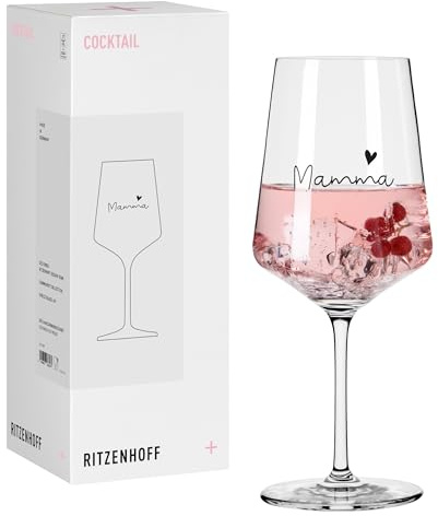 RITZENHOFF 8171029 - Bicchiere da cocktail da 540 ml, scritta divertente con scritta affascinante, made in Germany