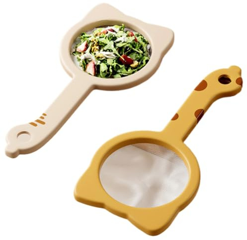 Filtro a rete – Filtro a rete fine, rete di separazione con manico antiscivolo | Cestello drenante da cucina, setaccio di precisione per purificazione di liquidi, lavorazione delle bevande, casa