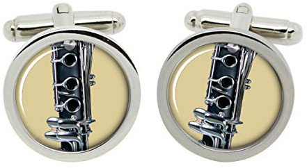 Gift Shop Clarinette Boutons Manchette en Chrome Boîte