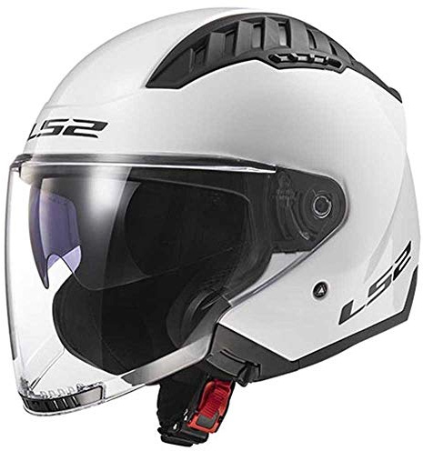 LS2, Casco Moto Jet Copter Solid White, L