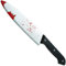 Couteau Plastique avec Faux Sang 30 cm - Farce et attrape adulte, Faux couteau, Zombie knife, Accessoire, déguisement et décoration pour Halloween party, cosplay, fête et carnaval