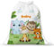 Transparent Gift Mochila Infantil Personalizada con Nombre y diseño de Animales Selva Niños y Niñas. Mochila de Cuerdas Guardería. Bolsa de Tela Colegio y Excursión. Mochilas Infantiles Vuelta al Cole