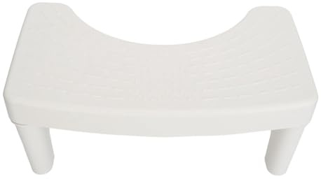 Tabouret de Toilette Accroupi, Tabouret de Toilette épaissi à la Maison (White)