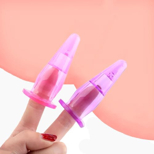 Finger Vibrator Accessory, Anal Butt Plug Finger Sleeves Sex Toys for Man Anal Butt Ease G-Spot Stimulation Anal Vaginal Expander for Men Women Couples