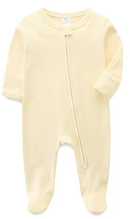 KIDDLETOWN Baby Boy Girl Clothes, Baby Grows, Newborn Clothing, Newborn Clothes Romper Cotton Long Sleeve, Bodysuits Double Zipper, Girl Boy Outfits Set 0-3 Months