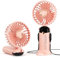 Morelax Ventilador de Mano, Mini Ventiladors Portátil, 4000mAh Recargable, Bolsillo Pequeño Ventilador Con 6 Niveles de Velocidad, USB，Plegable 90° para Casa, Oficina, Escuela, Exterior, Rosa