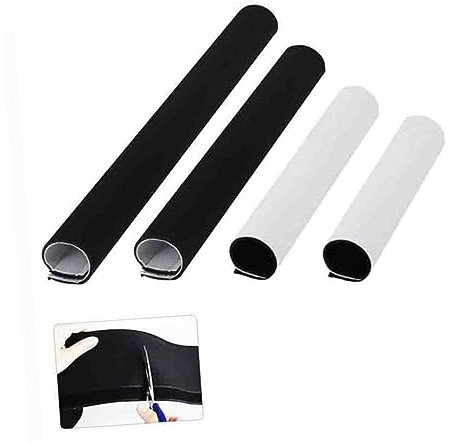 SHINEOFI Manchon De Câble Néoprène pour Organisation Câbles 2pcs 1m x 13cm Protecteur De Flexible pour TV Et Ordinateur Housse De Gestion Anti-mélange Couleur Noire