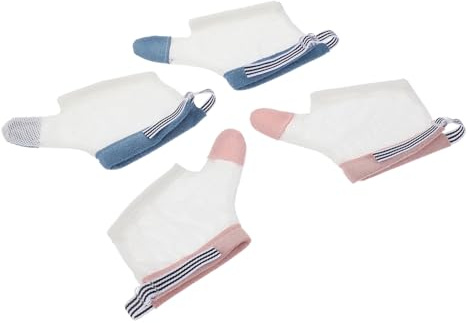 Toddmomy 2 Paia Guanti Antisucchiamento Bambini Protezione Pollice e Dita Nylon Traspirante Polso Regolabile Facile da Lavare