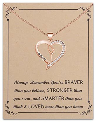 Figure Skating Necklace - Ice Skater Jewelry for Skate Lover Gifts