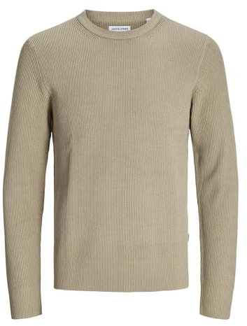 JACK & JONES Male Strickpullover Einfarbig Strickpullover