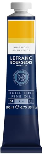 Lefranc Bourgeois 301840 Fin oljefärg i utmärkt kvalitet, ljusäkta med jämn konsistens, 200 ml tub, perfekt för kilram, duk, målarbox – marsorange ljus