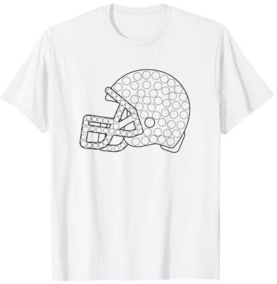 American Football Helm Dots T-Shirt