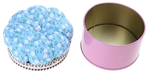 FeiYeup Flower Pin Cushion with Storage Case Sewing Pin Holder with Sewing Accessories Box for Quilting Sewing Accessories Pin Cushion Holder