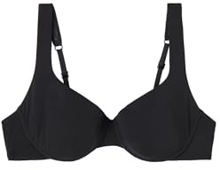 CALZEDONIA Woman's Lightly Padded Balconette Swimsuit Top Indonesia in Black, Size XXL
