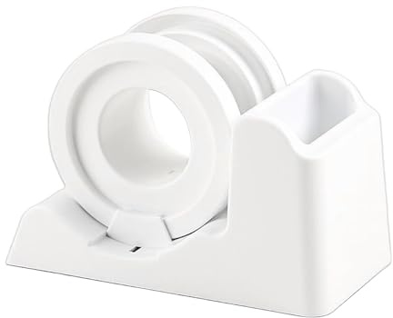 Bvizyelck Dispenser Per Nastro Adesivo, Dispensatore Di Nastro Riutilizzabile Per Scrivania, Base Antiscivolo Resistente e Accessori Multiuso per Casa Ufficio Insegnanti