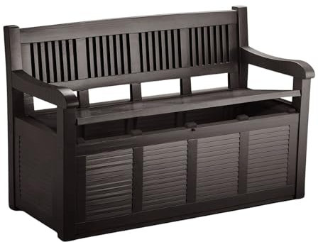 Witterungsbeständige Gartentruhenbank Salzburg Gartenbox Aufbewahrungstruhe Sitzbank Bank