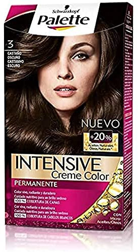 Schwarzkopf Palette Intensive Colore Crema Permanente per Capelli, Tone 3 Marrone Scuro
