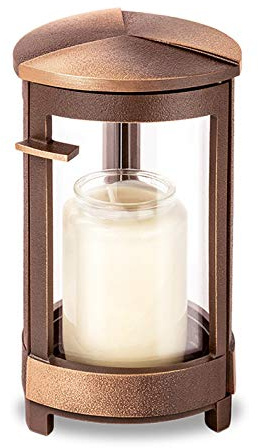 legendURN Grave Lantern Bronze in Several Colors | Grave Lantern or Lamp Bronze for Cemeteries