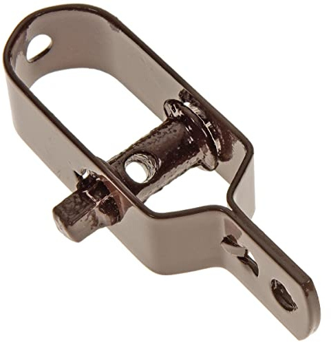 HaGa® Tendicinghia 100 mm x 28 mm x 20 mm – Tenditore per filo di recinzione in marrone, 10 pezzi