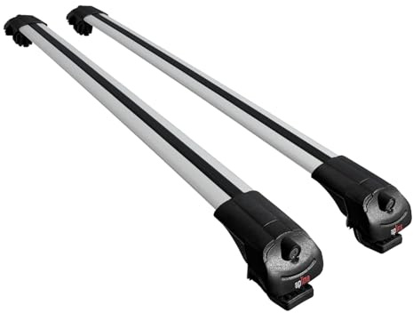 Compatible with Dacia Duster 2 (HM) 2018-2024 ACE-1 Car Roof Rack Cross Bar Grey Aluminium 2 Bars