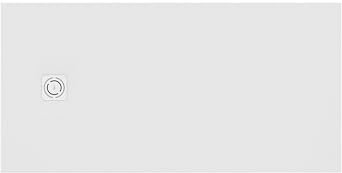 Roca APA013E82EE01100 - Plato de ducha extraplano de STONEX® TERRAN, medidas 100 x 75 x 2,6 cm, color blanco textura grava