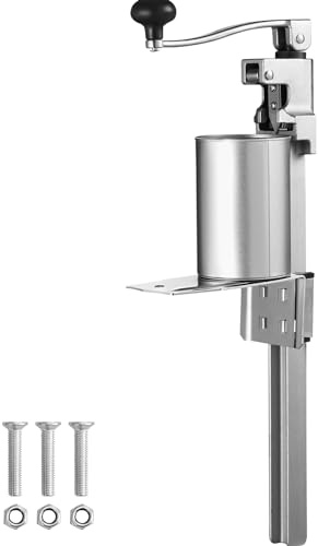 VEVOR Manueller Dosenöffner, Dosenöffnermaschine Gastronomie, Handelsüblicher Dosenöffner mit Sockel, Höhenverstellbarer Tischdosenöffner für Dosen bis zu 40 cm Höhe, für Restaurant, Hotel usw.