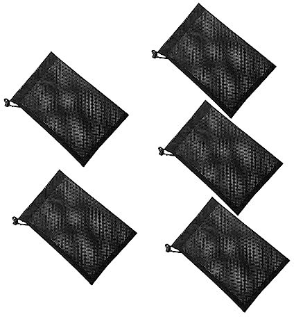 GAROZATION 5pcs Mesh Bag Golf Impact Pouch Balls Carrying Pouch Golf Tee Bag Accessory Travel