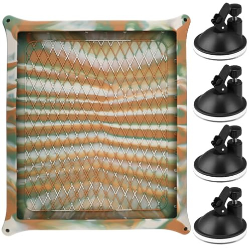 Custodia protettiva per Starlink Mini, copertura completa in silicone liquido per parabola satellitare, custodia portatile antiurto per camper, campeggio, accessori da viaggio (mimetica + 4 ventose)