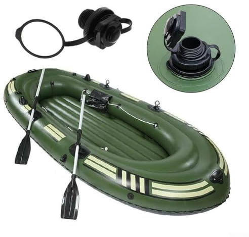 Jotekonoby Bouchon de valve d'air à visser pour bateau gonflable, kayak, radeau, matelas gonflable, canoë - Pièce de rechange - Noir