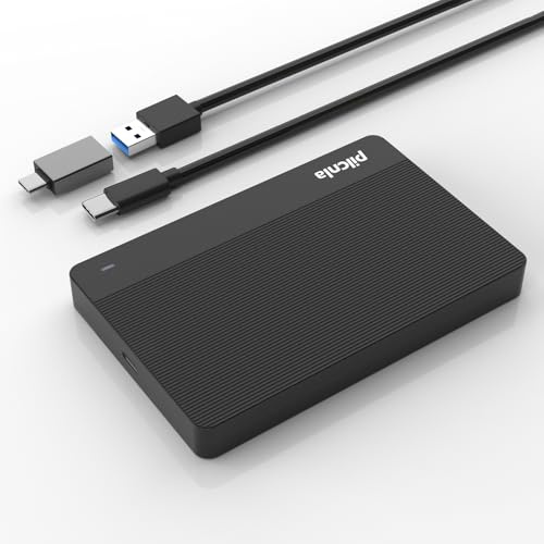 PILCNLA Ultra Slim Portable External Hard Drive USB3.0 HDD Storage for Xbox,PS4/5,PC,Desktop,Laptop,MacBook,Chromebook (HDD1.1-250G)