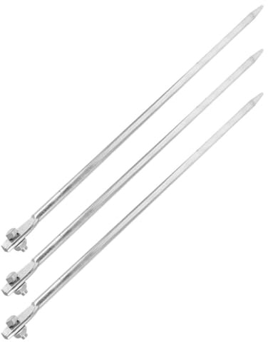 MAGICLULU Varillas de Puesta a Tierra Galvanizadas 3 Piezas 12X500Mm para Instalaciones Eléctricas Domésticas y Protección de Generadores