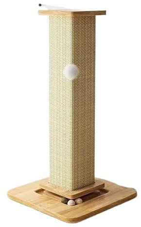 DGERFDJO Planche à gratter et Cadre d'escalade intégrés for Chat, avec Colonne à gratter Verticale résistante à l'usure et Jouets(4)