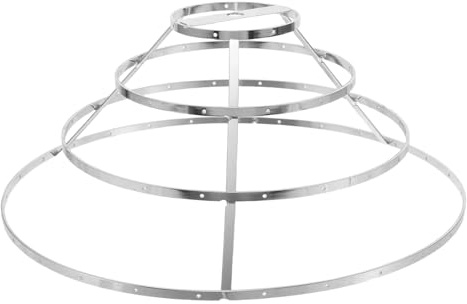 Ipetboom Telaio per Baldacchino Sospeso in Ferro 30 Cm, Cornice Rotonda per Paralume Fai da Te con Struttura a Filo, Accessorio per Lampada a Soffitto per Soggiorno e Sala da Pranzo