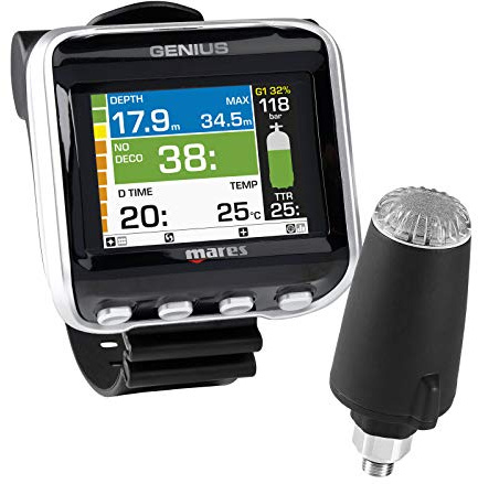 Abenteuertauchen Mares Genius - Ordenador de buceo (incluye transmisor LED)