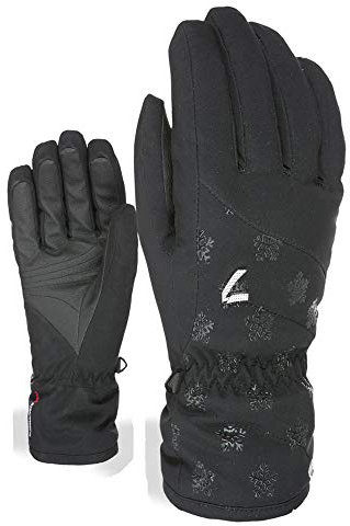Level Astra W Gore-Tex - Skihandschuhe Damen aus Nylon und Leder, Winterhandschuhe Damen Wasserdicht, Atmungsaktiv, Thermo Handschuhe mit Stulpe aus Pelz Ideal für Snowboard und Skifahren - 1 Paar