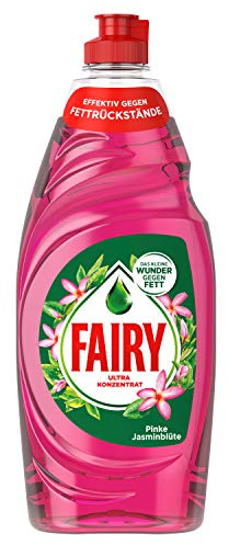 Fairy Detergente per piatti a mano ultra concentrato, rosa con fiori di gelsomino, 625 ml, con formula efficace per piatti perfettamente puliti, impressionante capacità di sgrassatura