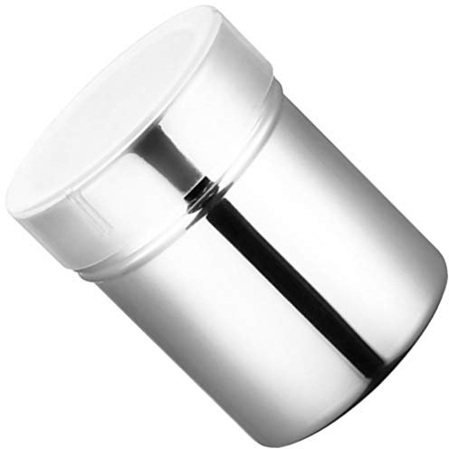Cabilock Stainless Steel Spice Jar Dredger for Kitchen Sugar Shaker with Fine Mesh Screen, Space Saving and Easy to Carry for Home Use or Outdoor Bbq Grill