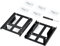 Eluteng Double Couche HDD SSD Support de Montage 2 Packs de 2,5 à 3,5 Adaptateur de Disque Dur SSD Support métal SSD HDD Support avec vis de Montage Support de Disque Dur Support de Montage PC