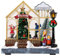 Fonowx Casa illuminata a LED di Natale Serra di Natale illuminata Ornamento Luminoso Scena di Natale Case del Villaggio per Tavolo da Interno