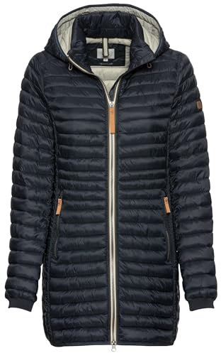 camel active Damen Steppjacke aus recyceltem Polyamid Dunkelblau, womenswear-42