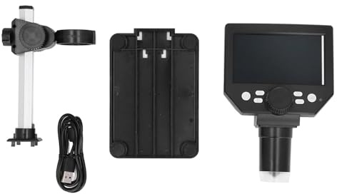 Digitalt Mikroskop 10 MP med HD LCD-skärm, 1000x Förstoring, LED-belysning och 32GB Kortplats för Enkla Mikroskopiska Observationer