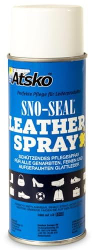 RENNER XXL Sno-Seal Schuhpflege Wax | 380 ml Spray | Bienenwachs Lederpflege | Wasserdicht & Imprägnierend | Schützt Leder, Schuhe, Möbel & Kleidung | FCKW & PFC-frei