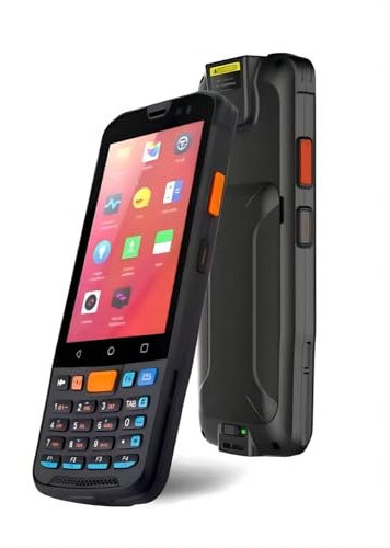 Android-Barcode-Scanner Im Vollbildmodus, Ausgestattet mit 1D/2D QR Zebra-Scanner-Engine, Tragbarer PDA-Scanner mit Ziffernblock für WMS, 4G WiFi GPS