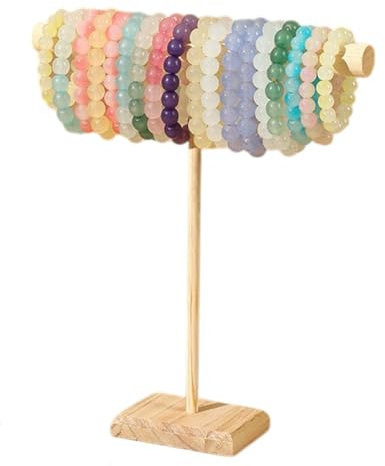 BNREOZA 1 pezzo portagioiello in legno, robusto portagioiello da viaggio, collane, bracciali, orecchini, estetica decorativa