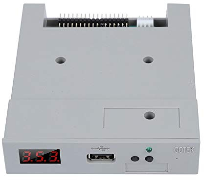 3.5in SSD Floppy Drive Emulator,SFR1M44 U100 1.44MB FAT32 USB SSD Floppy Drive Emulator&CD Screws,Plug and Play,Easy to Install,for Industrial Control Equipment