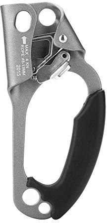 Keenso Arrampicata Albero Arborista Gear, Ascenditore Ascendente Bloccante Morsetto Maniglia Corda di Salita a Mano Destra per Attrezzature da Arrampicata Corda da 8mm-13mm(Grigio)