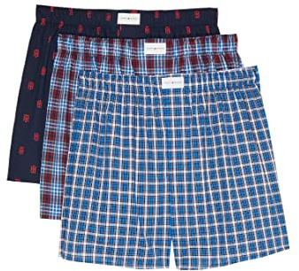Tommy Hilfiger Men's Cotton Classics 3-Pack Woven Boxer