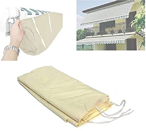 Custodia Per Tenda Da Sole, Telo Di Copertura Per Tende Da Sole Copertura Antipolvere Protezione Antipolvere Per Terrazze Retrattili, Tessuto Oxford, Per Patio Esterno Da Giard(Size:4.5M,Color:Beige)